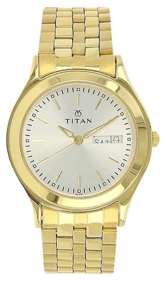 Titan Analog Silver Dial Watch For Men 1648ym04