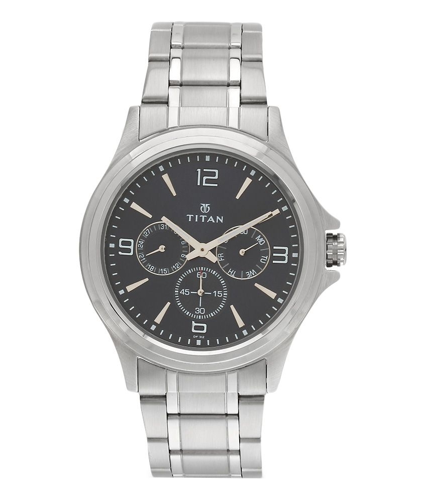 Titan 'Neo' Quartz Metal and Brass Casual Watch For Men 1698SM02
