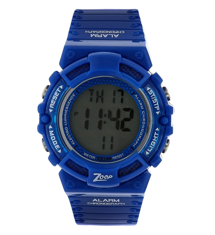 TITAN Digital Watch with Blue Plastic Strap For Unisex C4040PP03