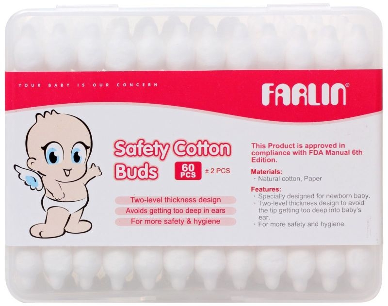 Farlin Cotton Buds 60 Paper TOP-113-3