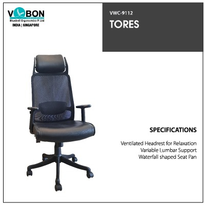 V-Bon Tores Ergonomic Executive Meshback Revolving ChairVWC-9112