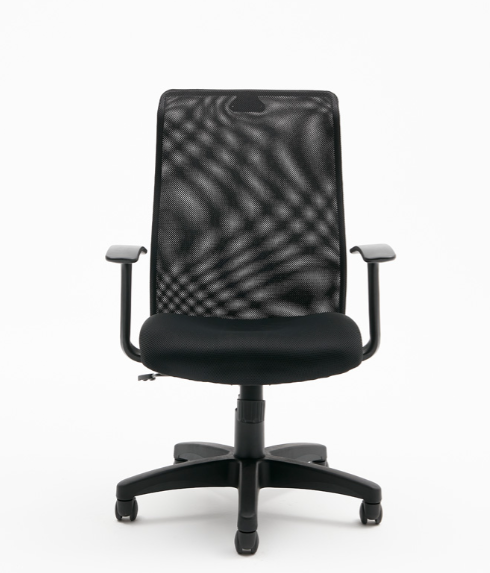 Tulip Mesh Back Office Chair- Black (TP 198)