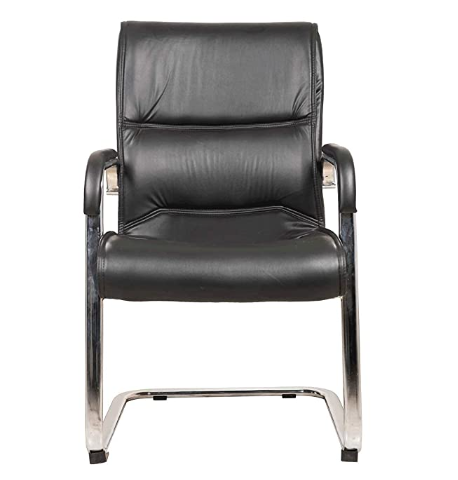 Tulip Heavy Duty Premium Visitor Chair -Black (TP 830)