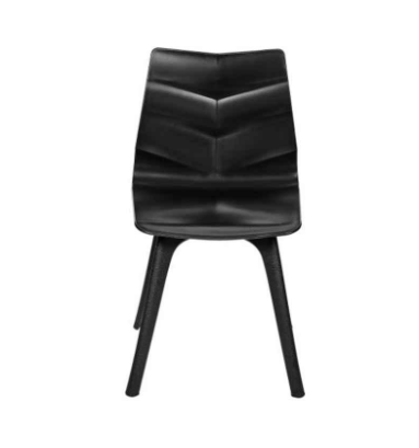 Tulip Regent Diamond Shell Plastic Black Chair (TP PC)