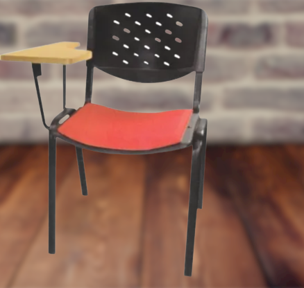  Tulip Fabric Emerald Writing Arm Chair for Student Classroom (TP ST02)