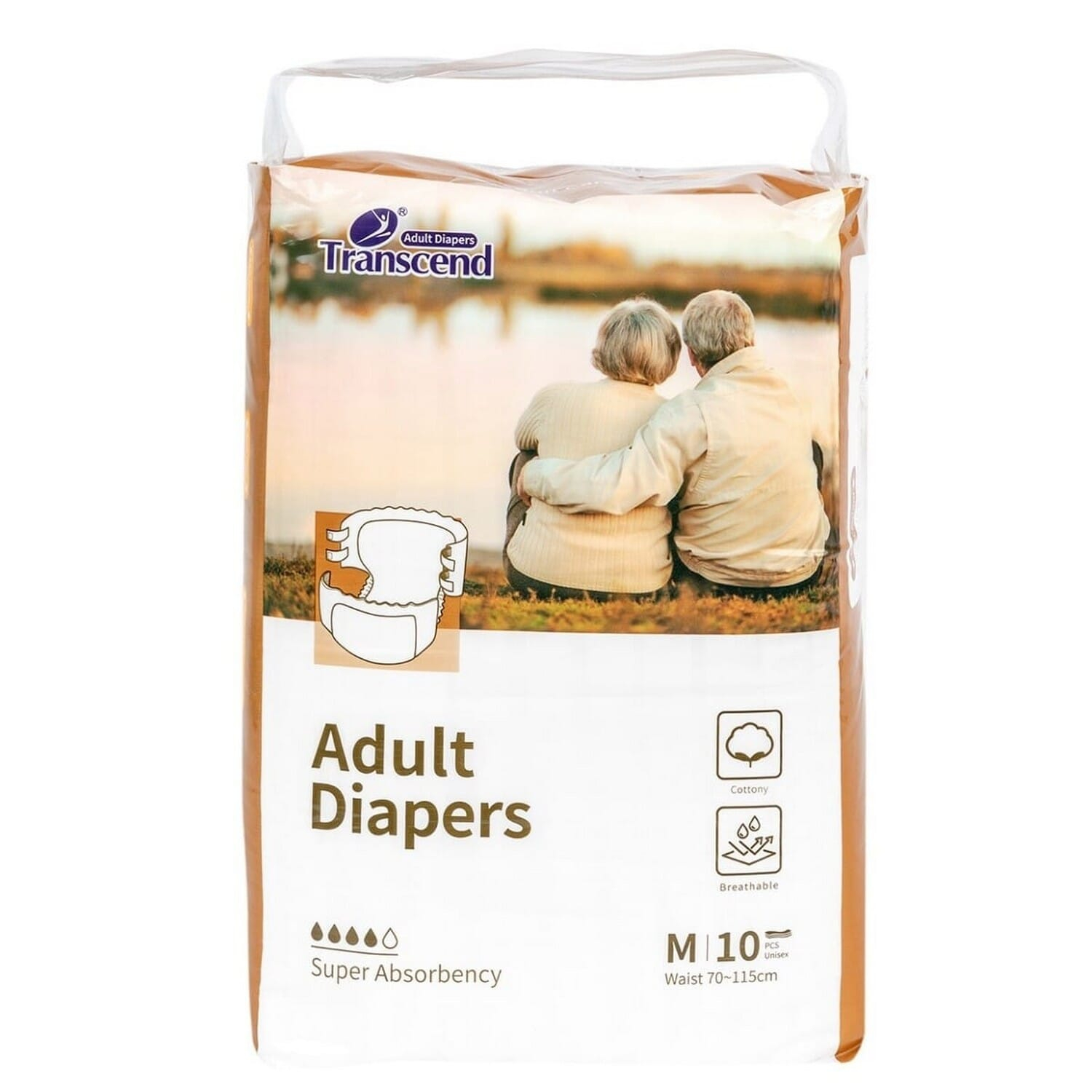 Transcend  Adult Diaper M10 (27-45in)