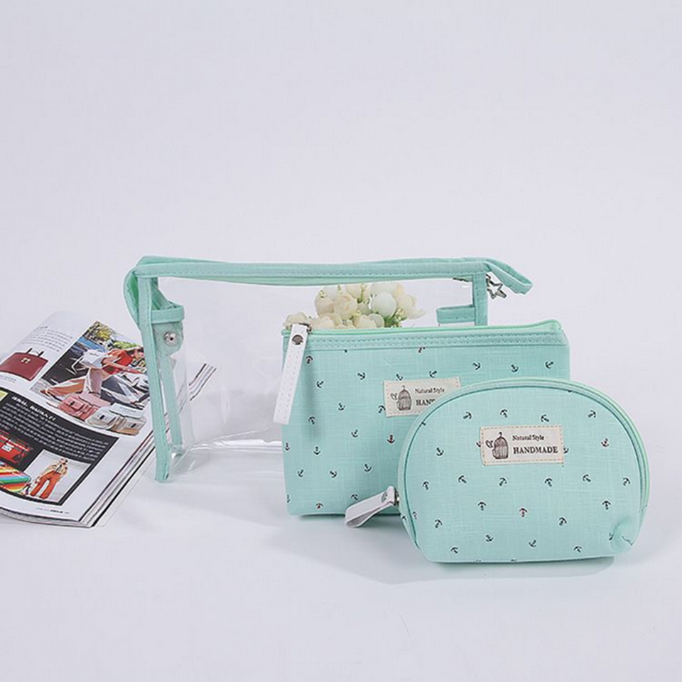Laughing Buddha - Transparent Cosmetic Bag (3 Pcs Set)