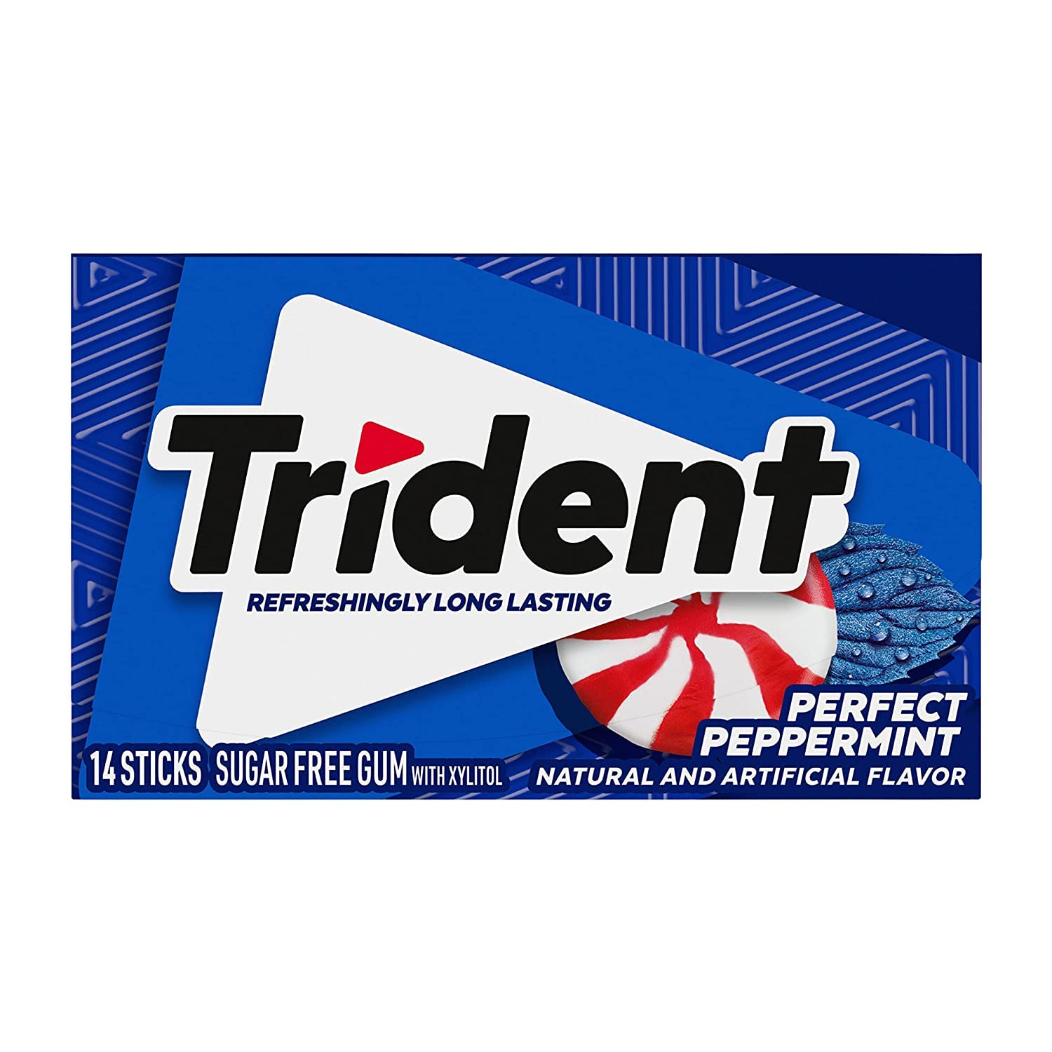 Trident Sugar Free Gum With Xylitol Peppermint Flavour 14's