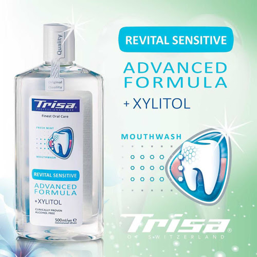 Trisa Revital Sensitive Mouth Wash 500ml