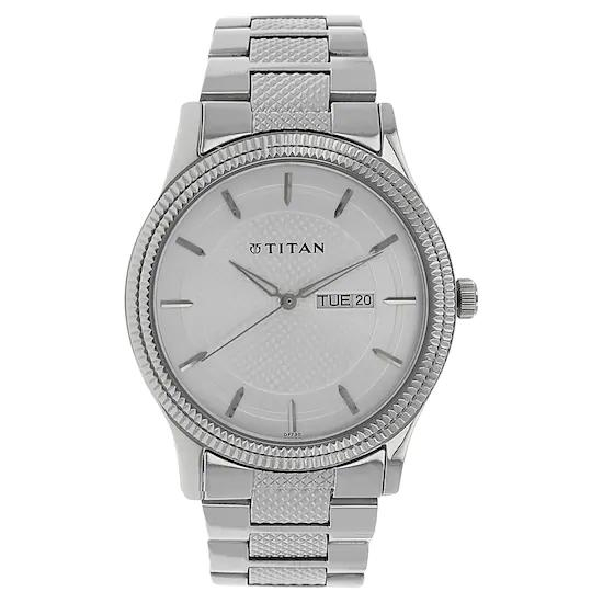 Ttian Silver Dial Silver Stainless Steel Strap Watch NK1650SM01
