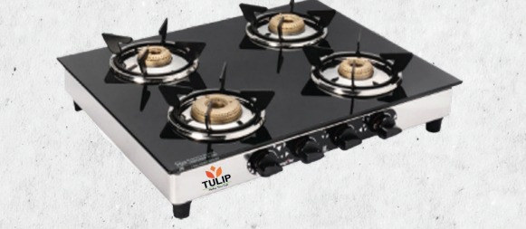 Tulip Gas Stove Lexus 4 Burner Non Automatic