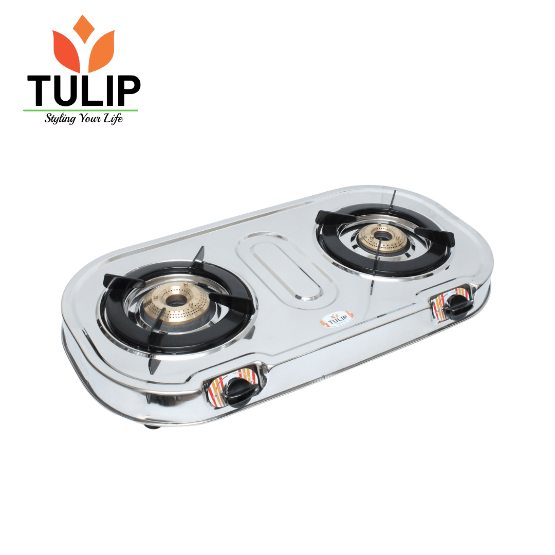 Tulip Pure Brass Burner Non Auto 2 Burner Decent Oval Body