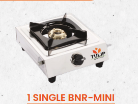 Tulip Single Burner Mini Steel Gas Stove