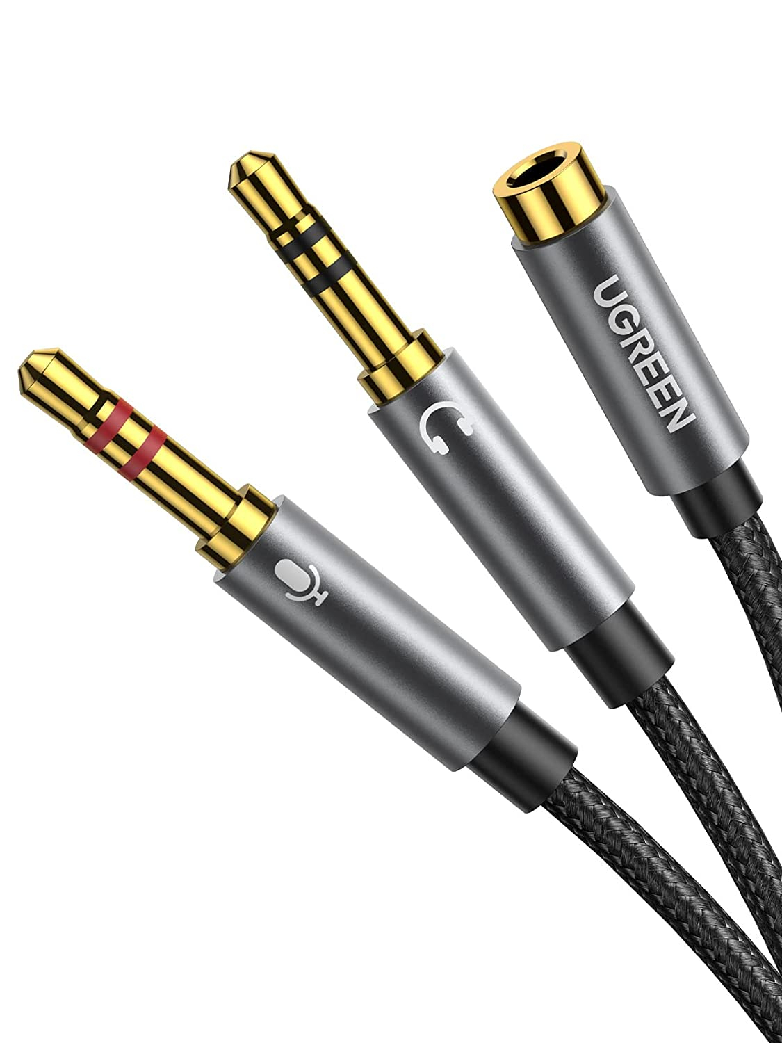 UGREEN 3.5mm Female to 2 Male Audio Cable 20899