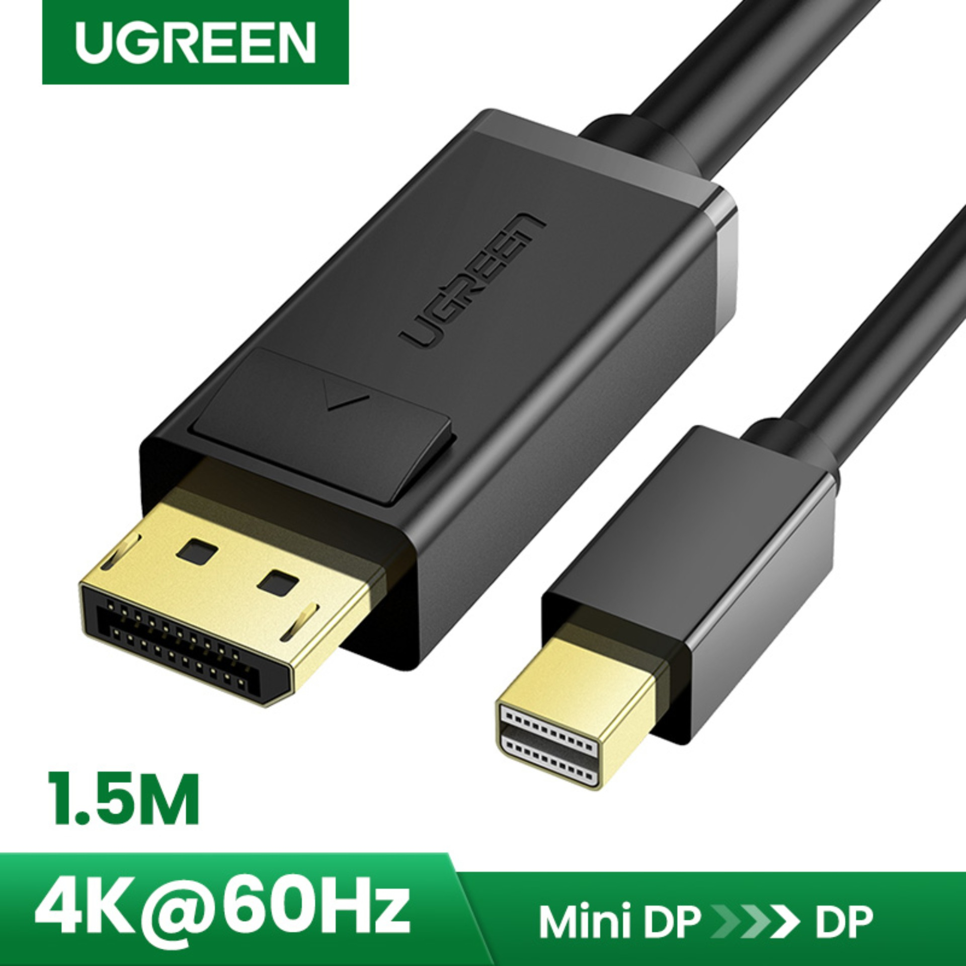 UGreen Mini DP to DP Cable 1.5M (Black) 10477