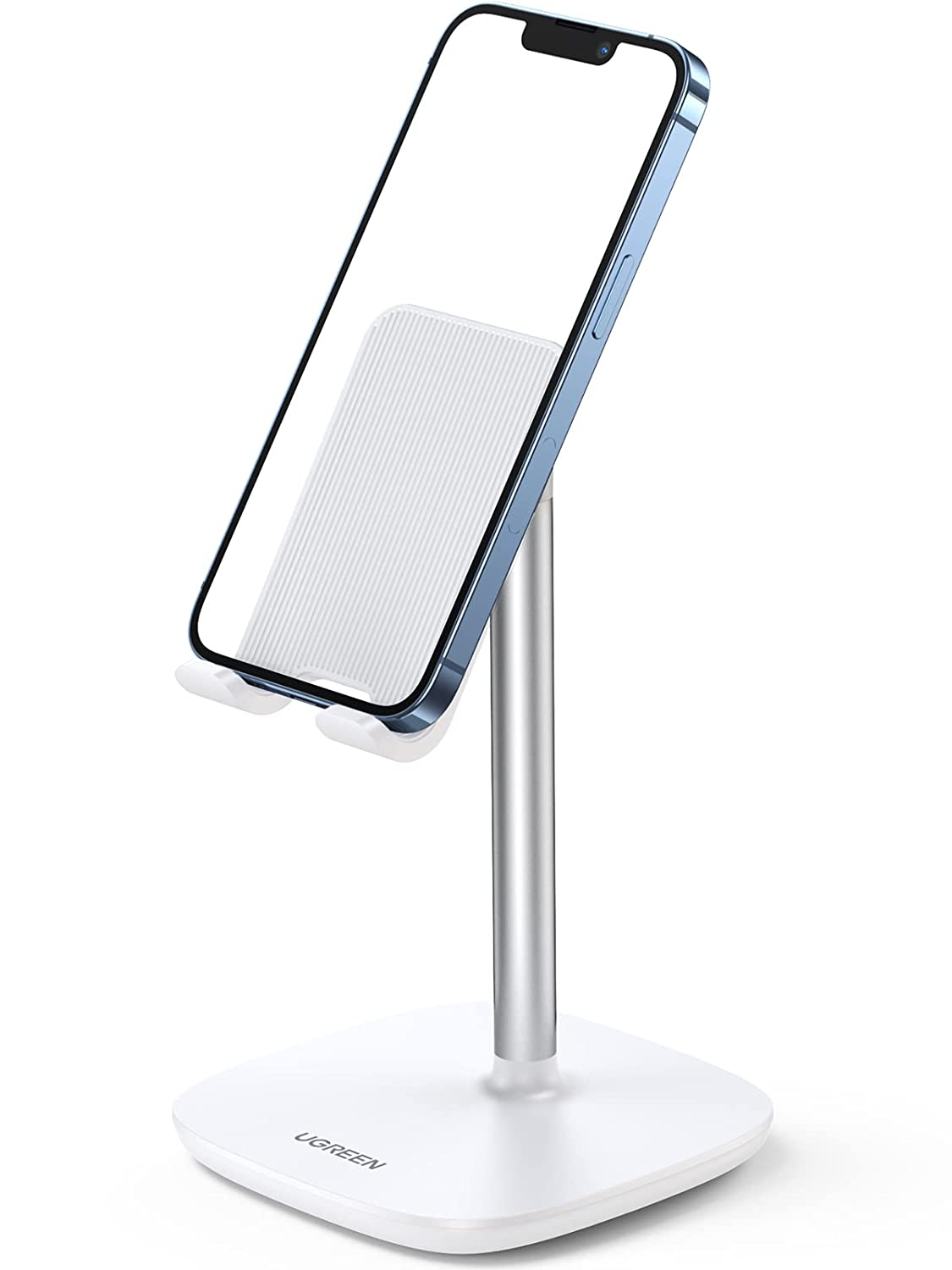 UGREEN Phone Holder, Metal 5°~45° Muti-Angle Adjustable Desk Phone Holder Tablet Stand