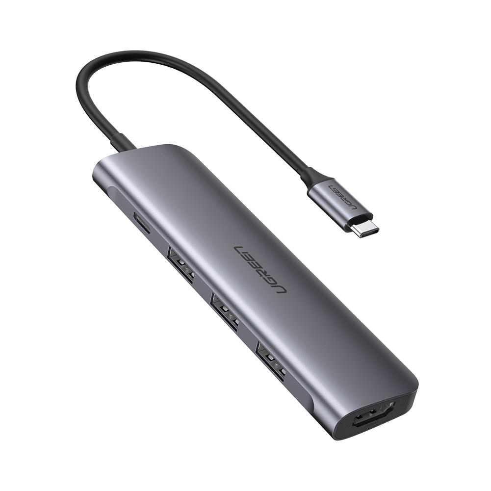 UGREEN 5 in1 USB-C To HDMI+3*USB 3.0 A+PD Power Converter 50209