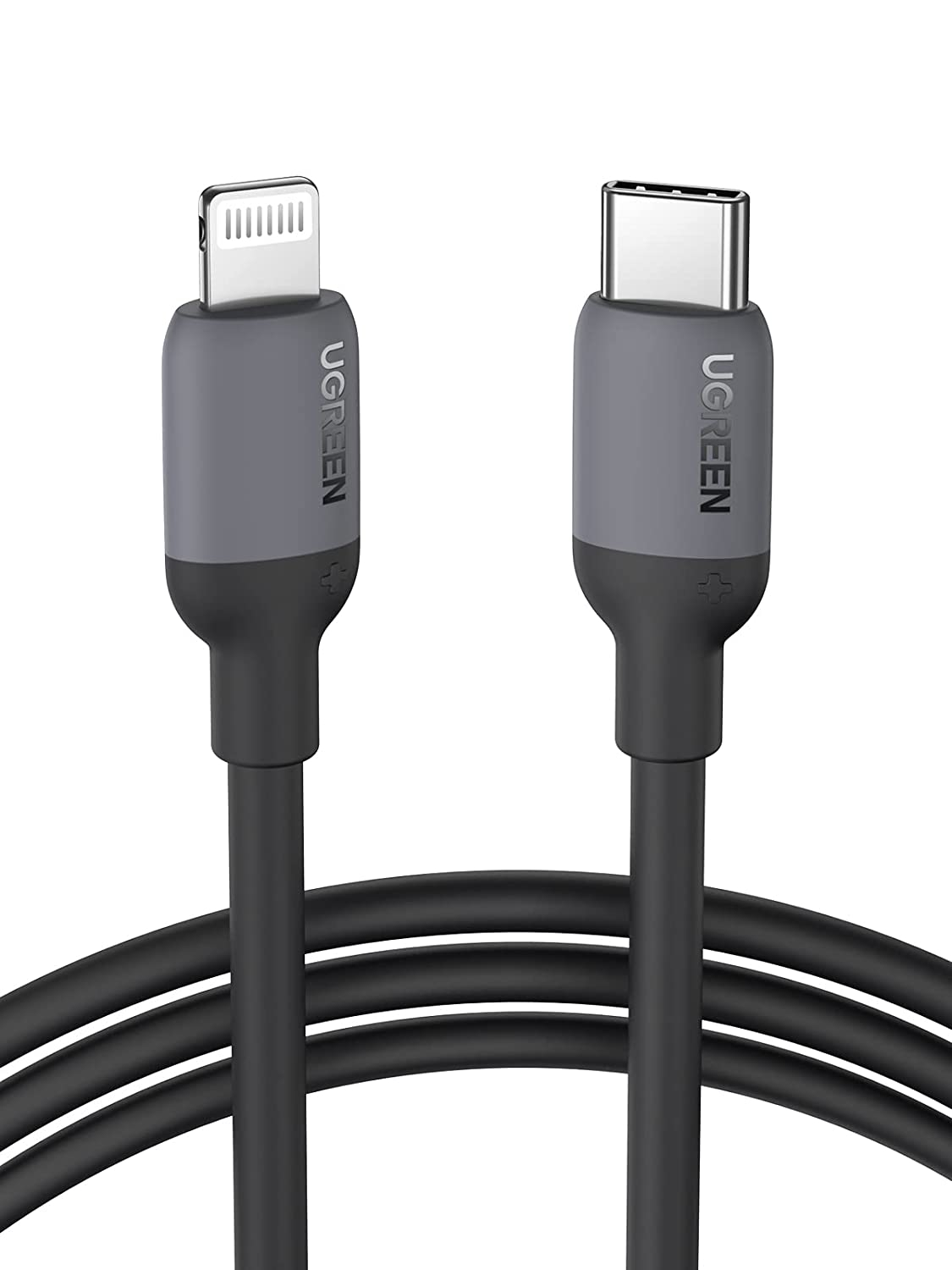 UGREEN USB C to Lightning Cable 3FT - iPhone Lightning Cable MFi Certified, PD 20W USBC Lightning Cable Black