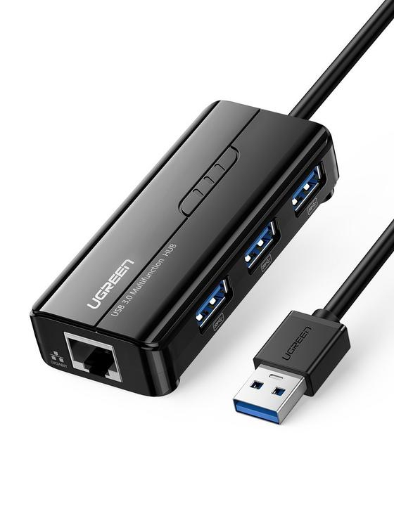 UGREEN USB 3.0 Combo—USB 3.0 Giga Ethernet + 3 ports USB  3.0 Hub 20265