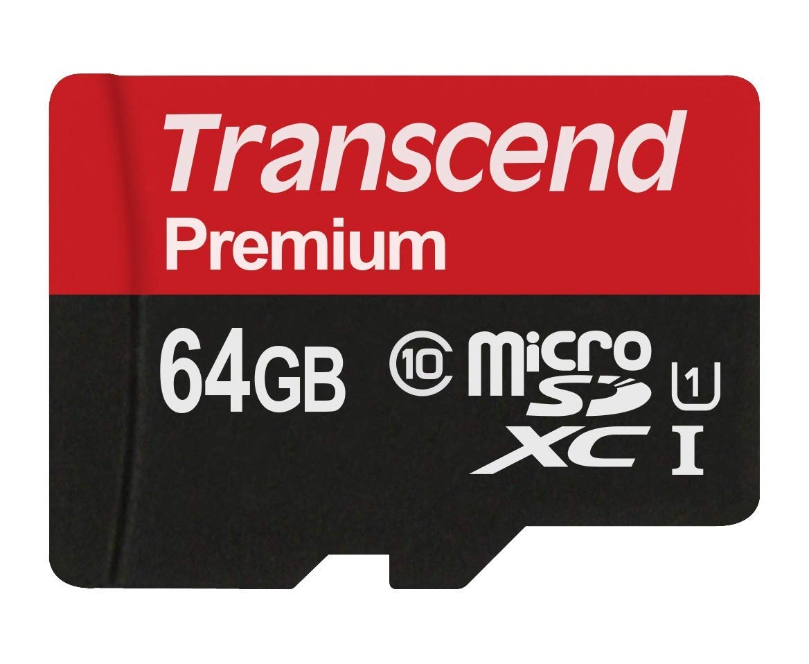 Transcend 64GB Class 10 / UHS-I U1 MicroSD Memory Card
