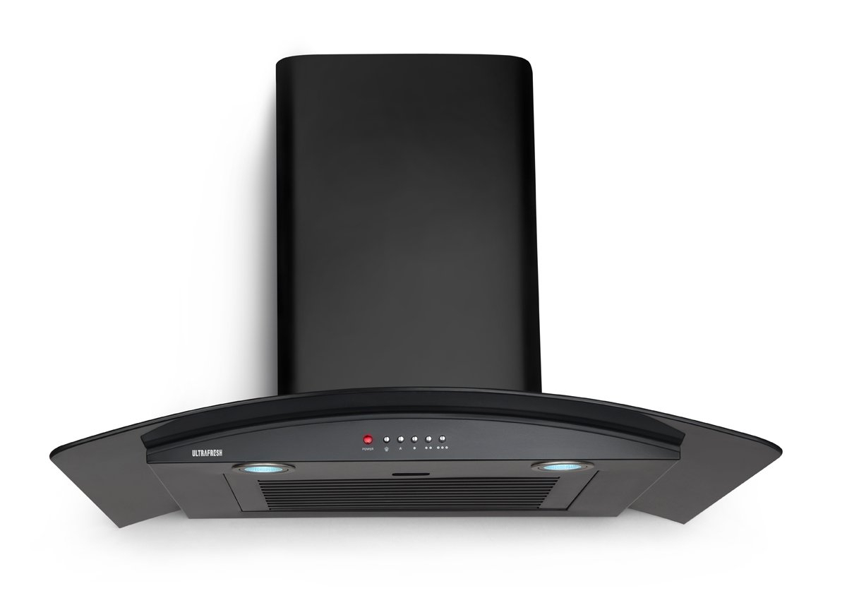 Ultrafresh Kitchen Chimney Tiara Black 90cm