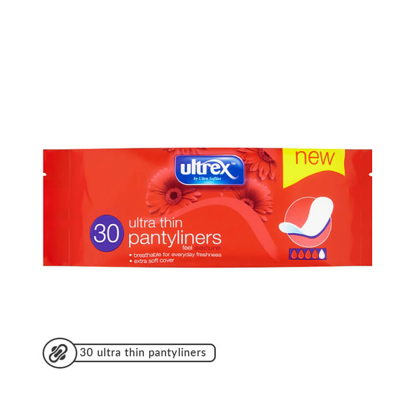 Ultrex Ultra Thin Panty Liners 30'S