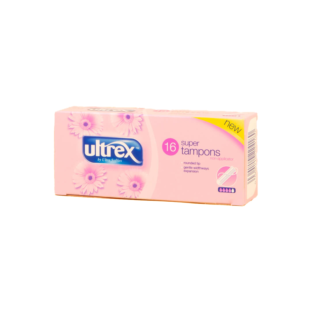 Ultrex Super Tampons 16's 107 gm Pink