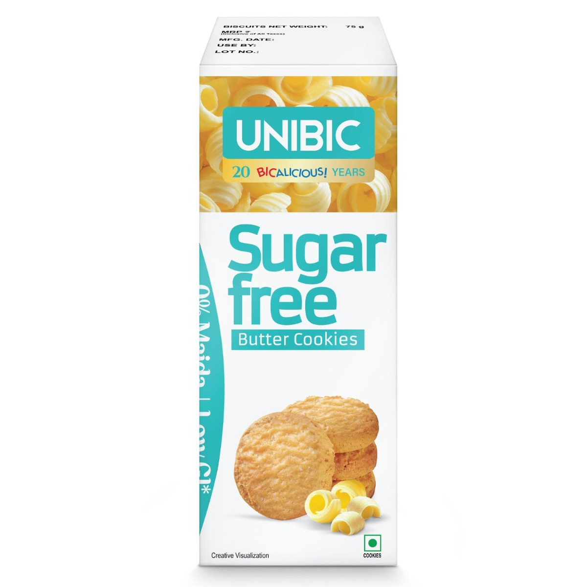 Unibic Sugar Free Butter Cookies 75g