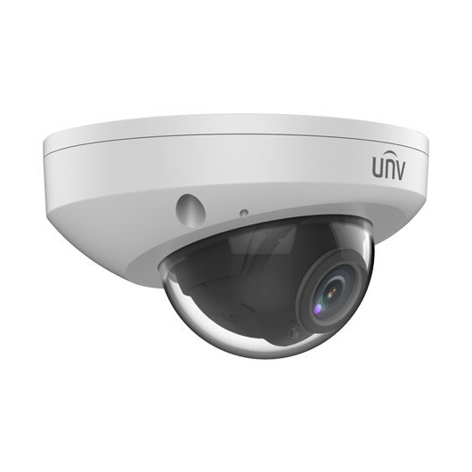 Uniview - IPC314SR-DVPF28  4MP IP Vandal Dome Camera, Low Profile, Fixed 2.8