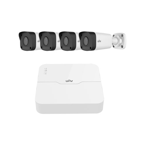 Uniview KIT/301-04LB-P4/4*2122LR3-PF40-E Cctv Kit | 2Mp Poe Camera & Nvr Kit