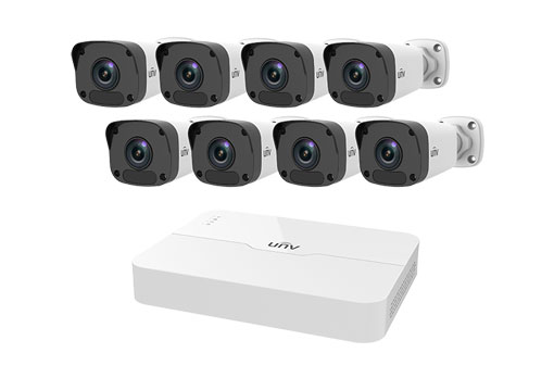 Uniview KIT/301-08LB-P8/8*2122LR3-PF40M-D Cctv Kit | 2MP Poe Camera & Nvr Kit