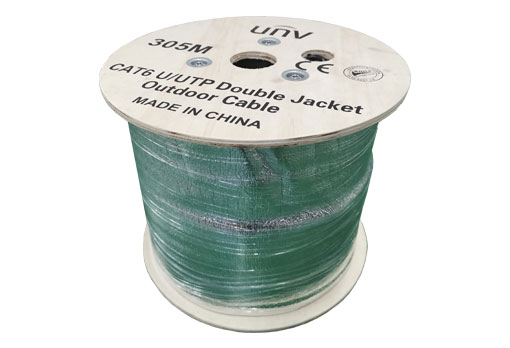 UNV Pure Copper Double Jacket Outdoor CAT6 Cable (CAB-LC3110B-E-IN)