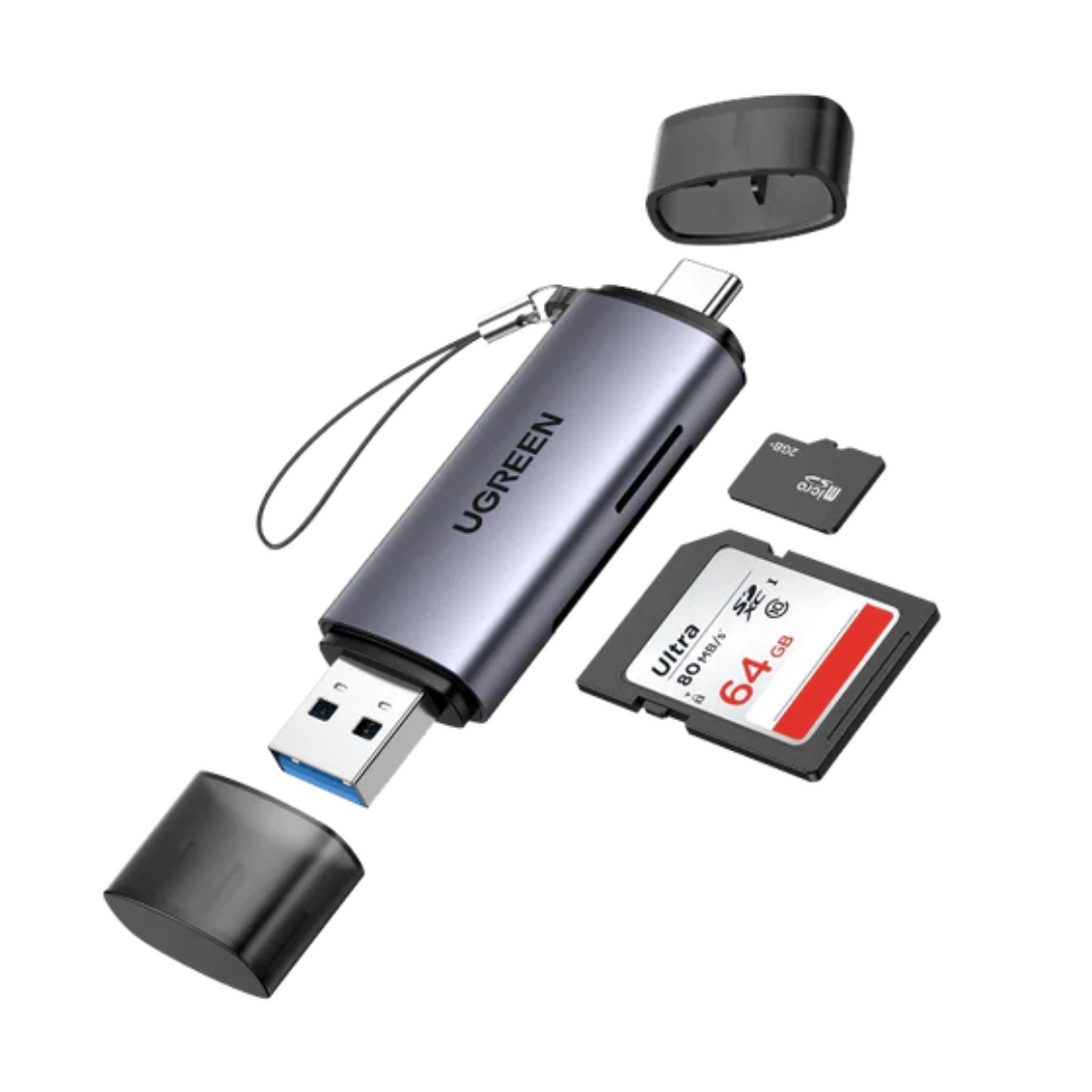 UGREEN 80191 USB-C +USB TF/SD 3.0 Card Reader 