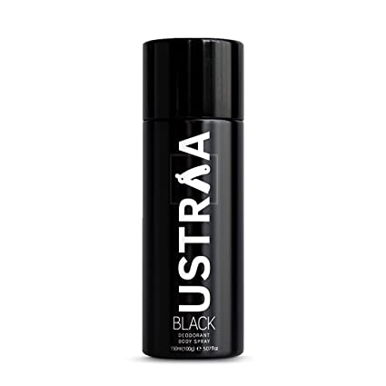 Ustraa Black Deodorant Body Spray, 150 ml