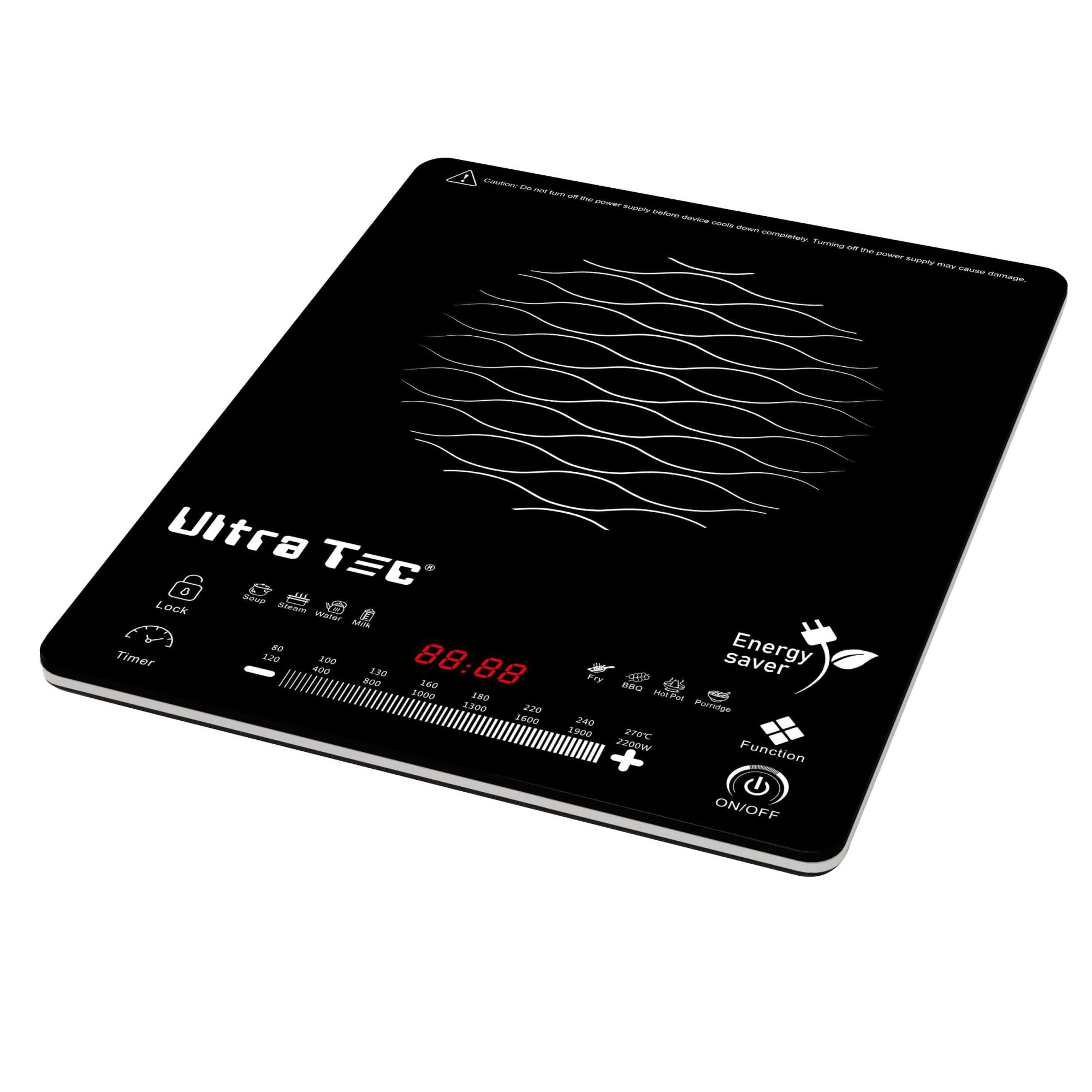UltraTec UTIN-P22 2200W Induction Cooker Touch Button