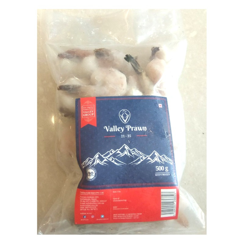 Valley Cs Prawn 21/25 500gm