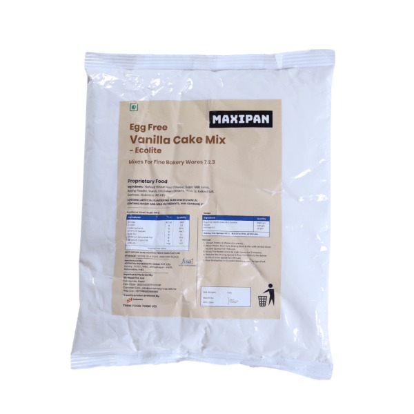 Maxipan Egg Free Vanilla Muffin Cake Mix 1 kg