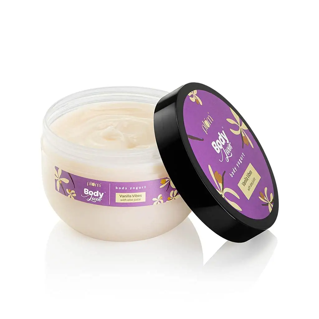 Plum BodyLovin' Vanilla Vibes Body Yogurt | Lightweight Hydration | Instant Cooling | Aloe-infused | Vanilla | All skin types | 100% Vegan