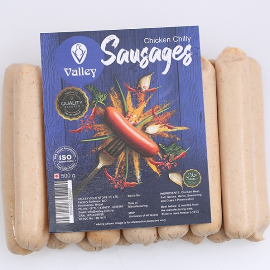 Valley Cs Chicken Chilly Sausage 500gm 