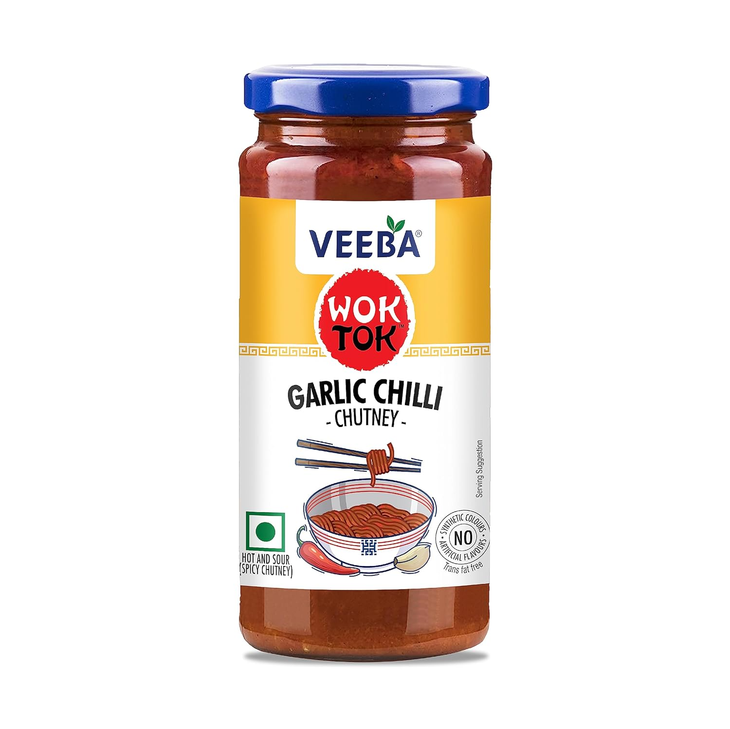 Veeba Garlic Chilli Chutney 250 Gm