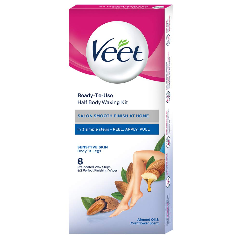 Veet Full Body Wax Strip For Dry Skin 8 Strips