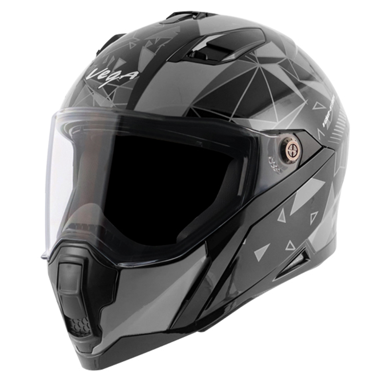 Vega Storm Drift Black Silver Helmet
