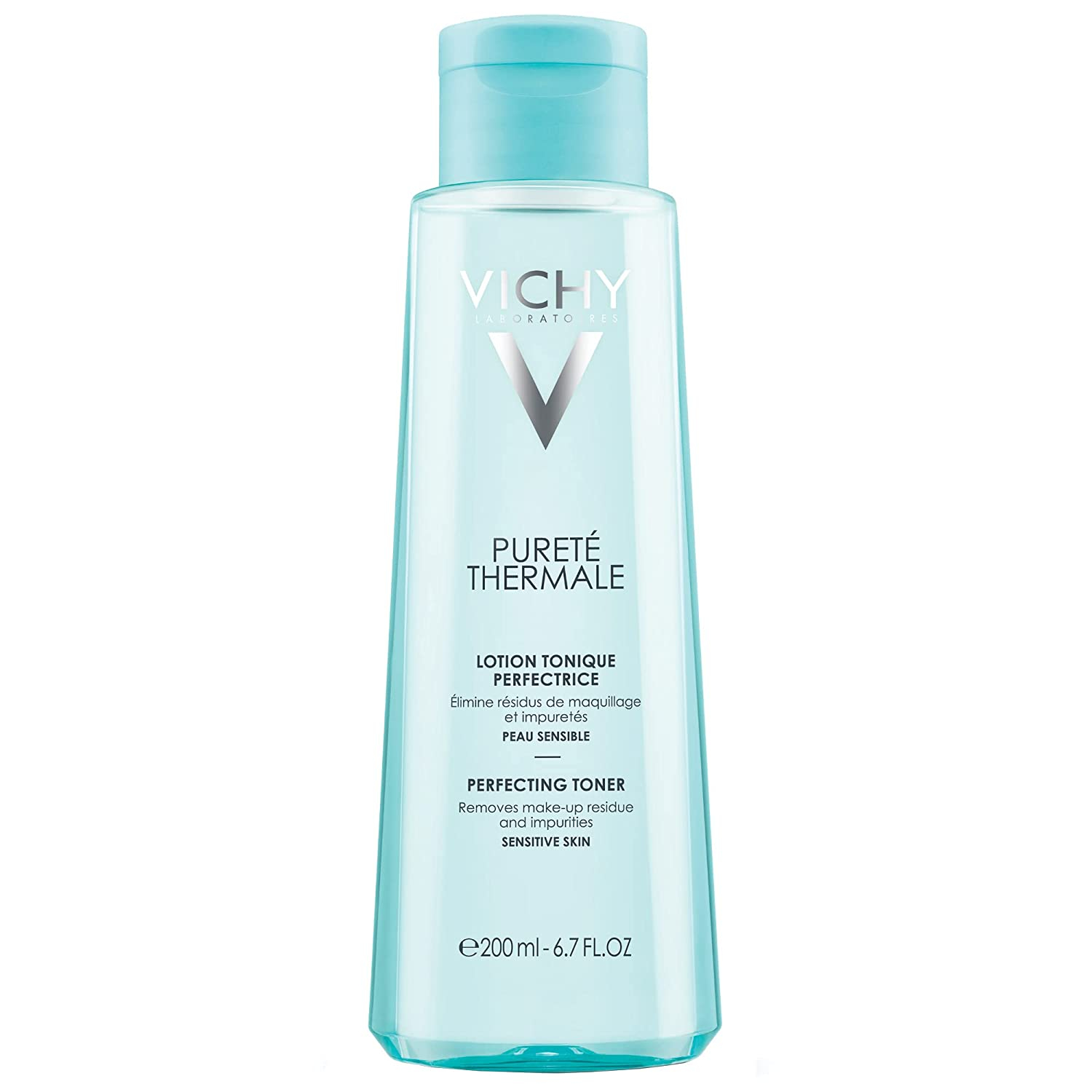 Vichy Pureté Thermale Perfecting Facial Toner, Alcohol Free Hydrating Toner for Face, with Glycerin, Gentle Skin Toner for Face, Face Toner for Sensitive Skin, Fragrance Free