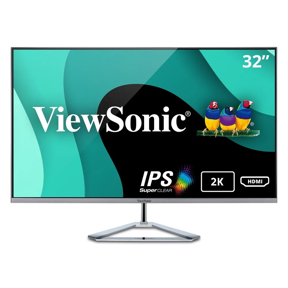 Viewsonic Vx3276 2k Mhd 32 Inch Frameless Widescreen Ips 1440p Monitor With Hdmi Displayport And Mini Displayport