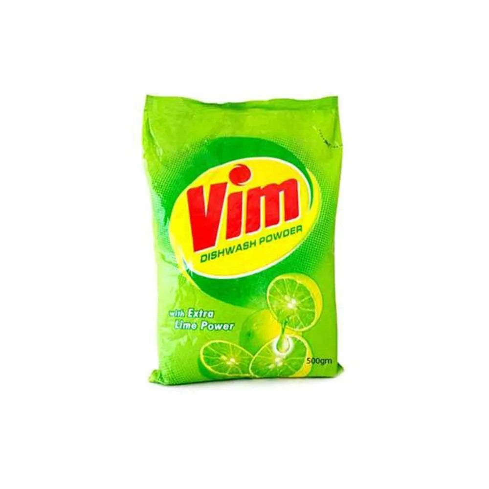 Vim Dishwash Powder With Lime 500gm