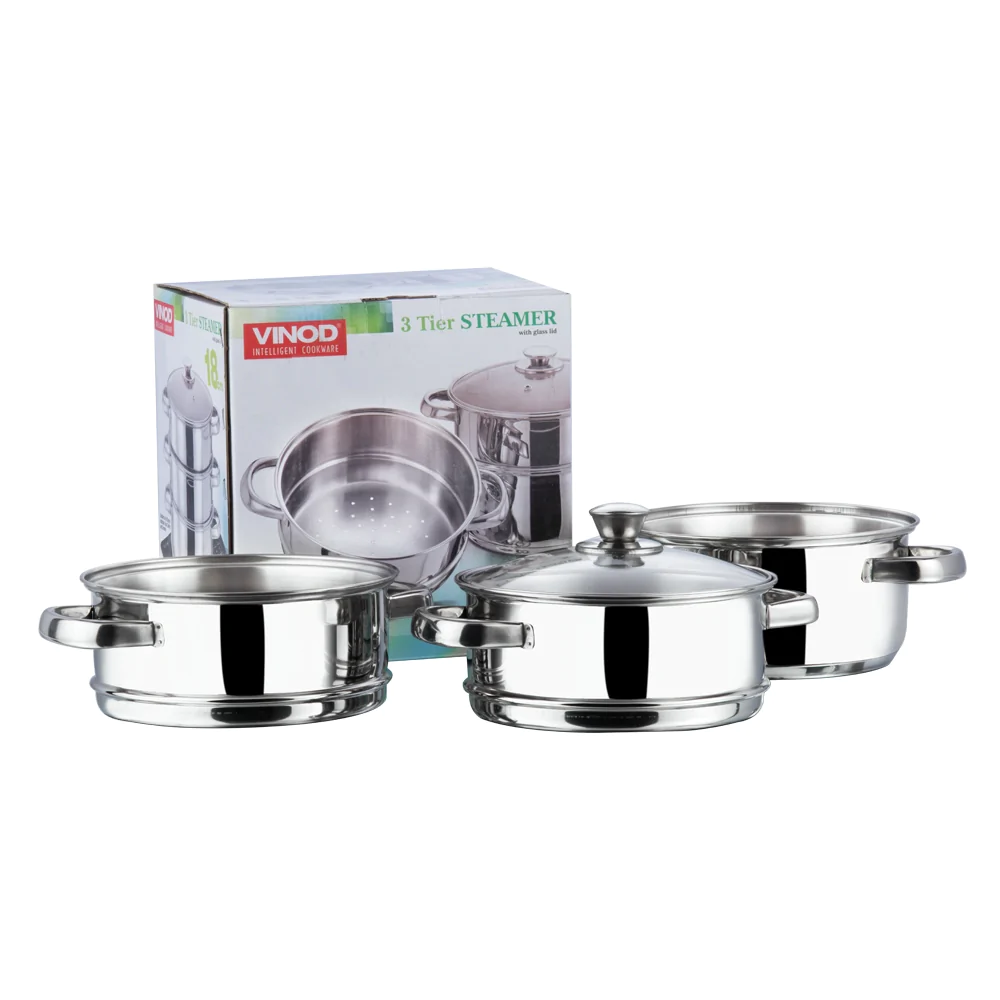 VINOD STEAMER 3 TIRE 18 CM GL (VC-6635)