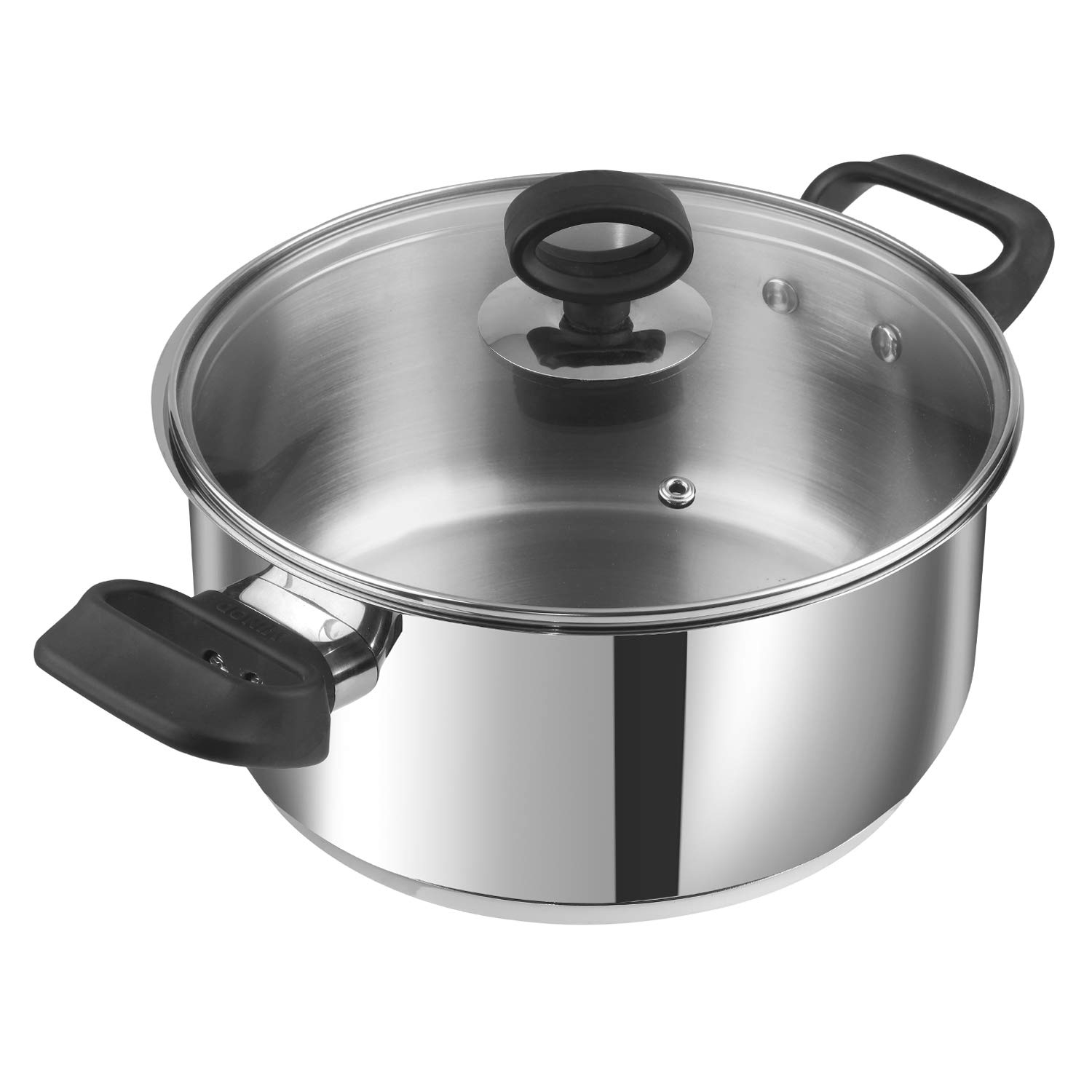 Vinod Deluxe 2.3L Sauce Pot Glass Lid 18 Cm