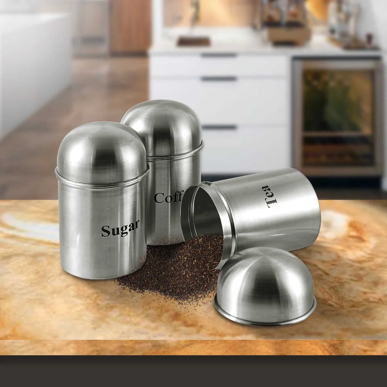 KRAFT 3 PCS HIGH DOME CANISTER (KS-5531)