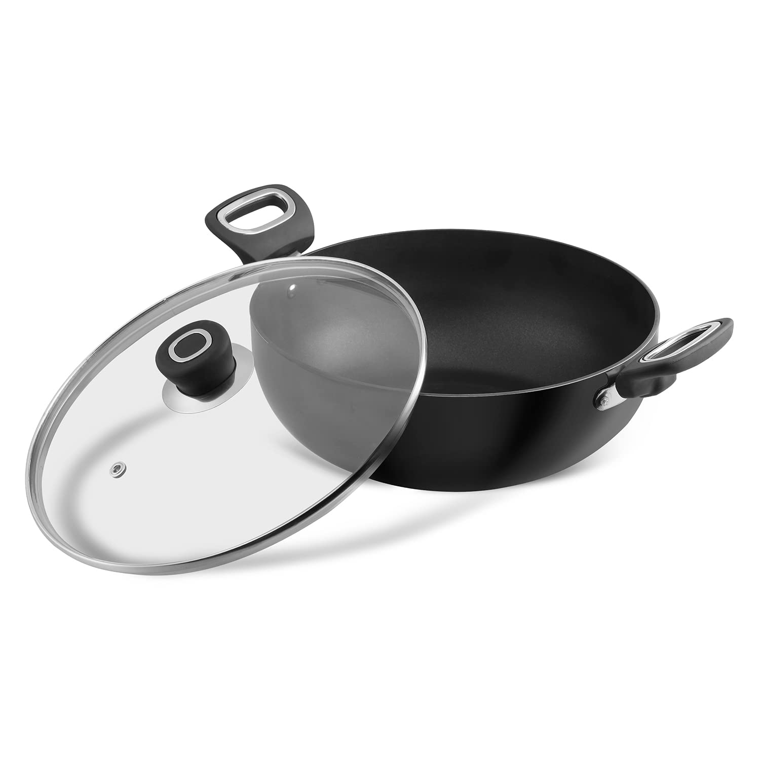 Vinod Hanos Ind 4.1L Deep Kadai With Lid 26 Cm-4.1Ltr