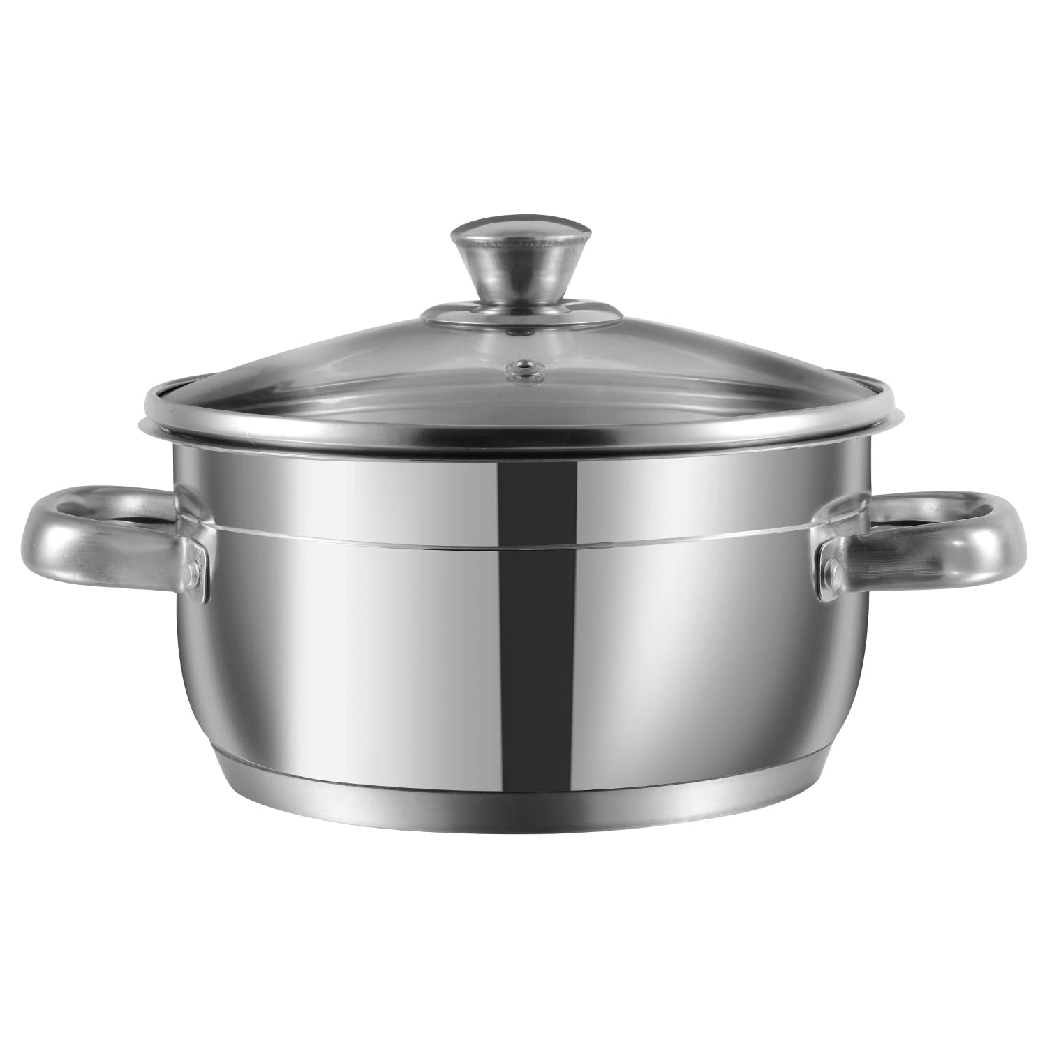 Vinod Two Tone 4L Sauce Pot 22 Cm With Glass Lid